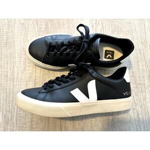 VEJA Campo Women's Black and White Sneakers Size 10